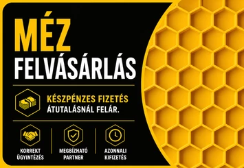 Mézfelvásárlás készpénzes vagy átutalásos kifizetéssel.