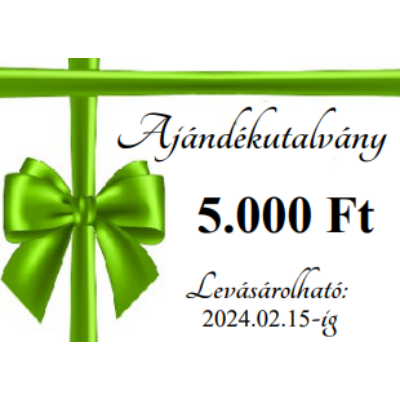 Karácsonyi ajándék utalvány 5000 Ft 