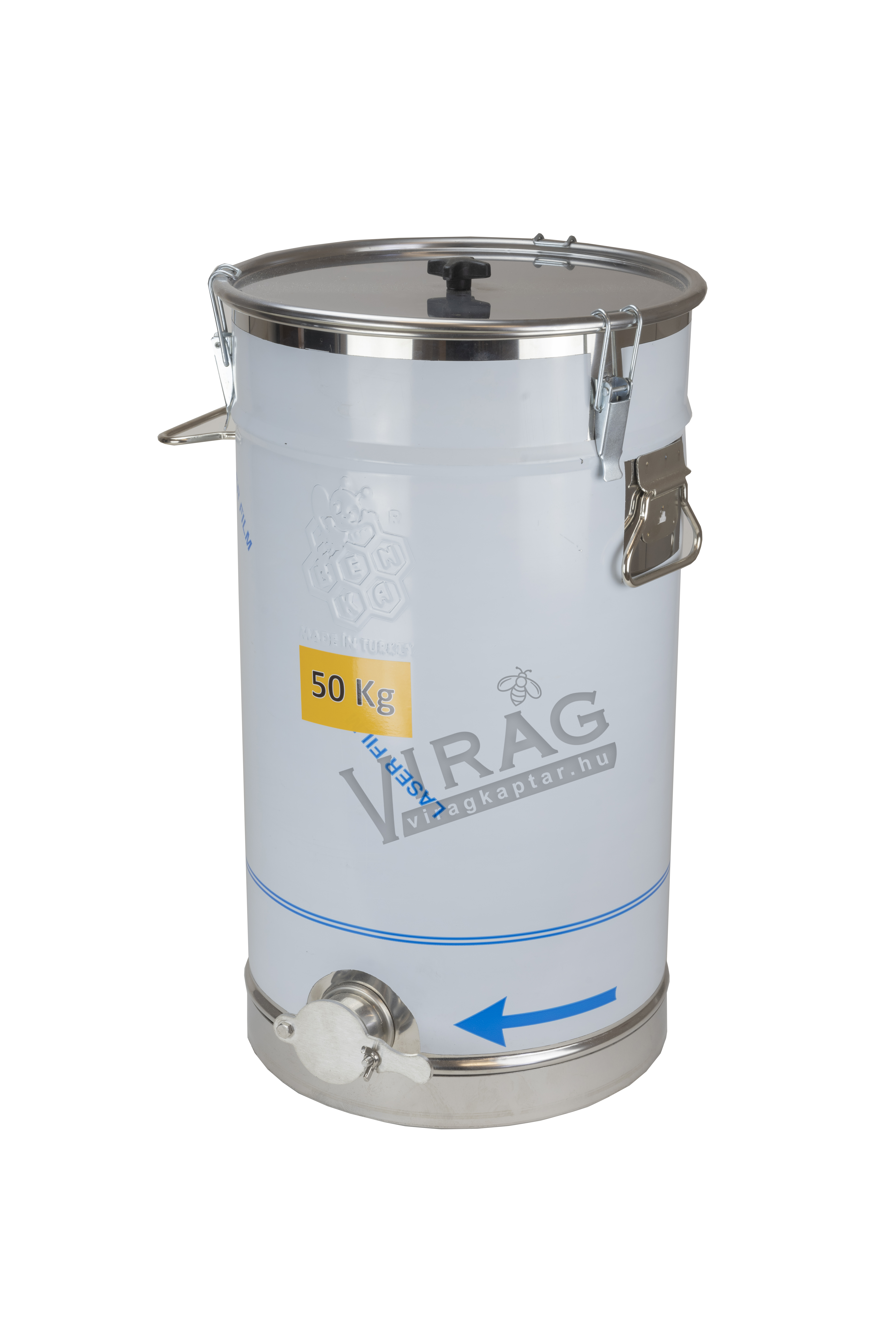 Inox méztartály - 50 kg