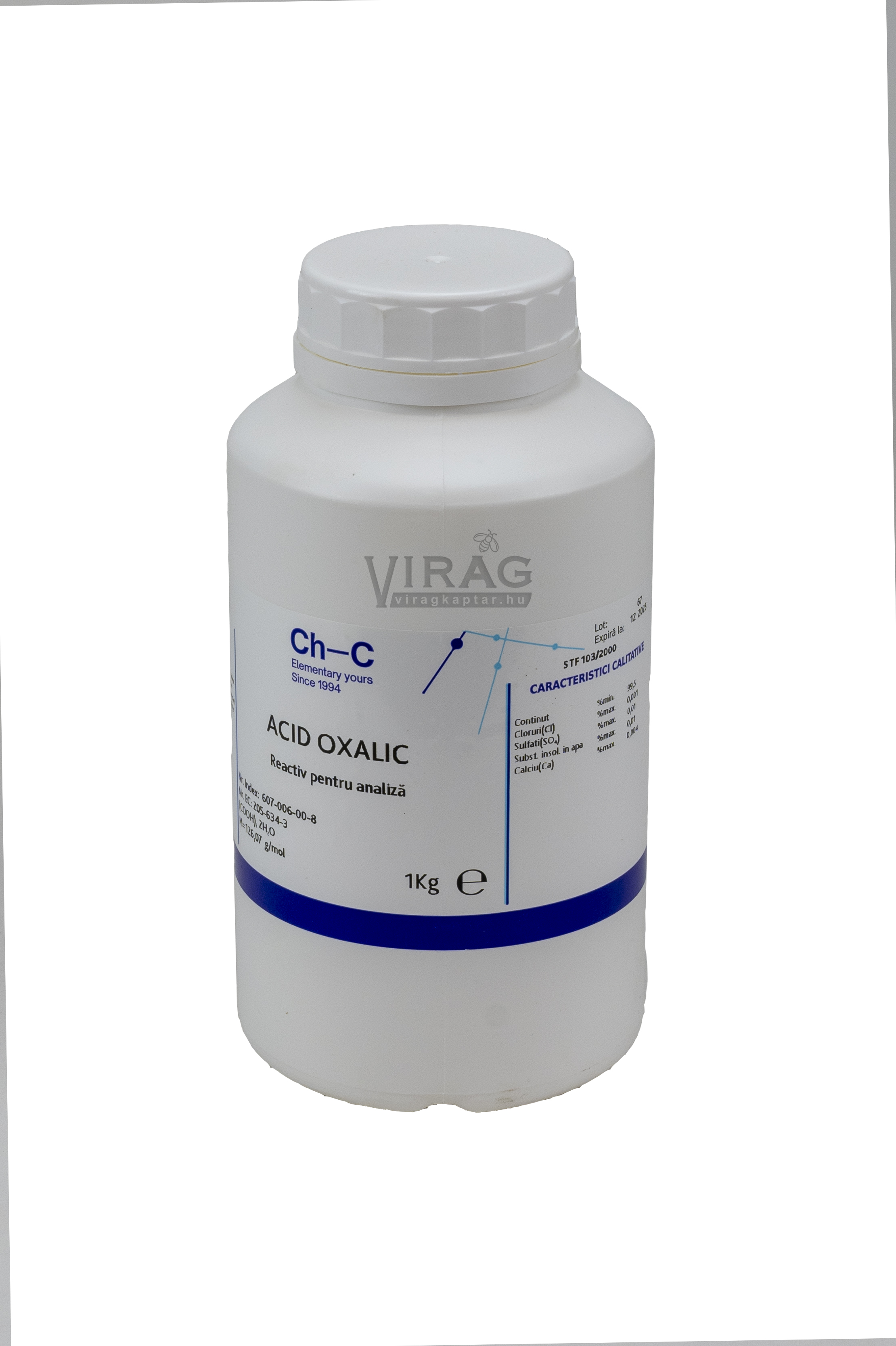 Oxálsav 1 kg - dobozos
