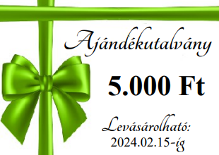 Karácsonyi ajándék utalvány 5000 Ft 